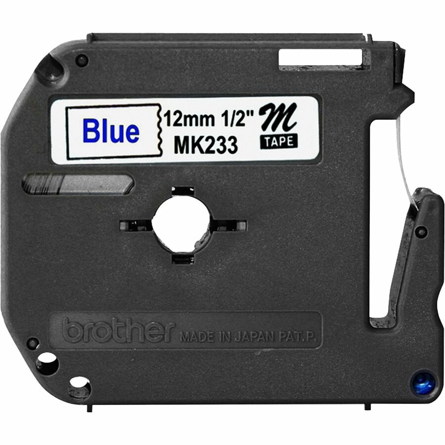 Brother P-touch Nonlaminated M Series Tape Cartridge - 1/2" Width x 26 1/5 ft Length - Rectangle - Direct Thermal - White - 1 Each