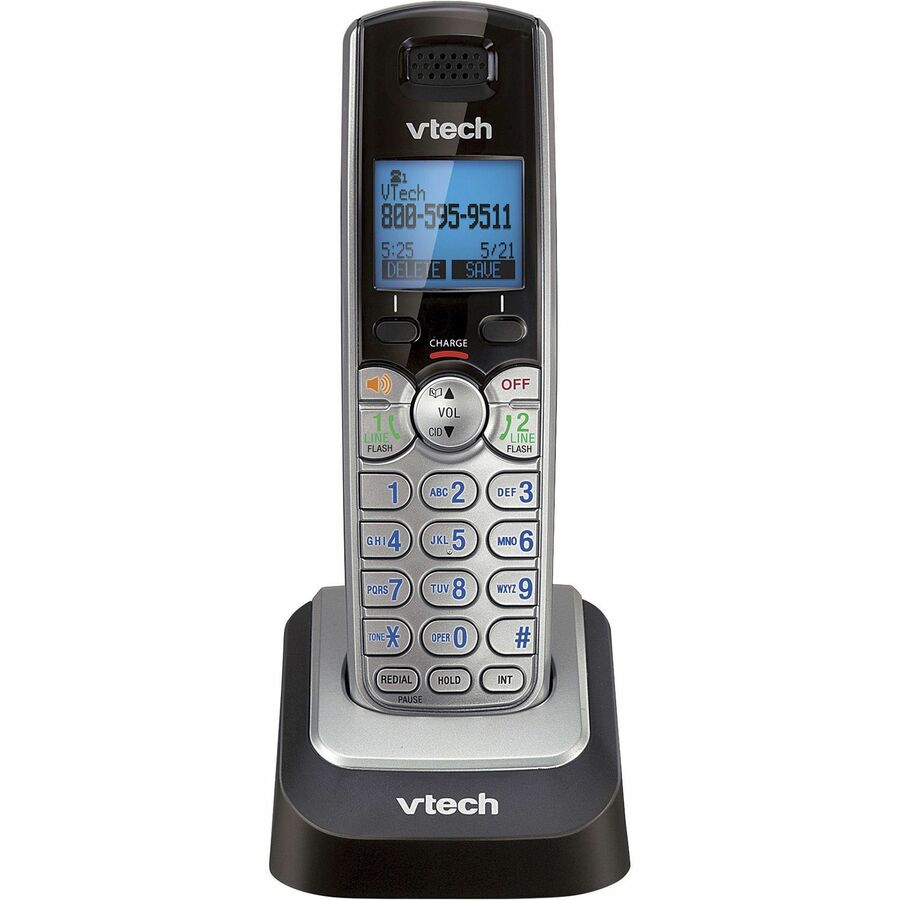 VTech Vtech DECT 6.0 Two-line Accessory Handset - Cordless - DECT 6.0 - 2 x Total Number of Phone Lines - Gray