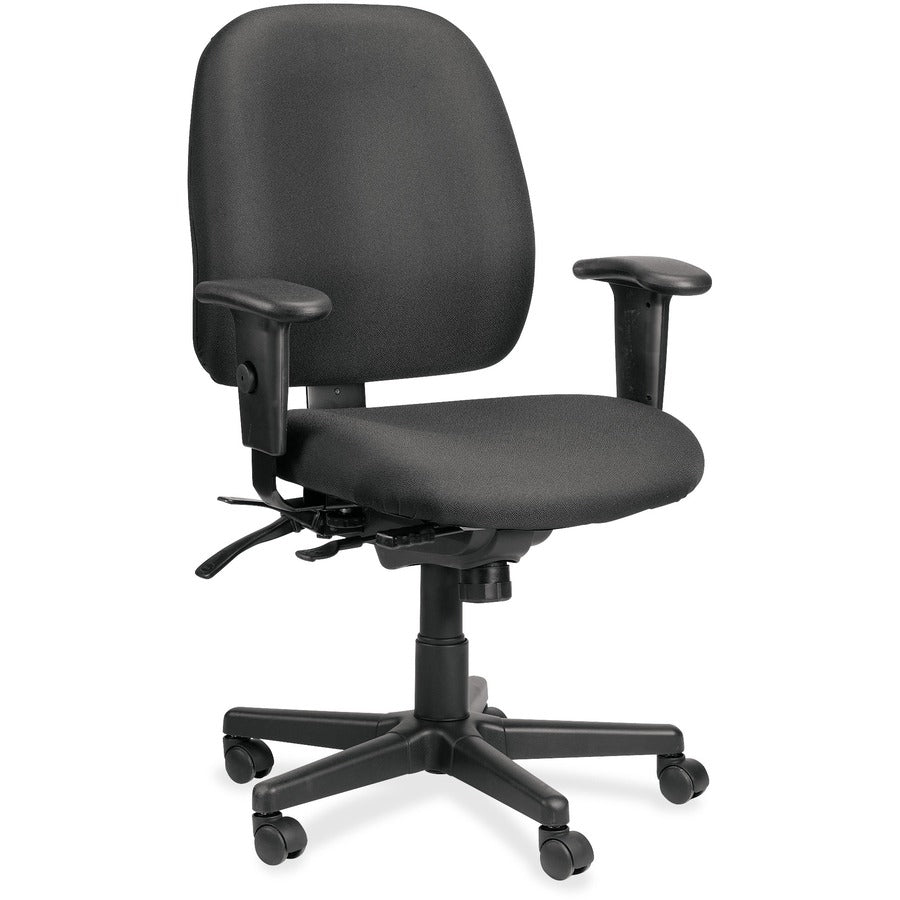 Eurotech 49802A Multifunction Task Chair - Black Seat Color - Foam Seat Material - Foam Back Material - 5-star Base - 1 Each