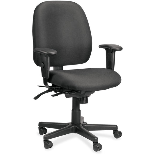 Eurotech 49802A Multifunction Task Chair - Black Seat Color - Foam Seat Material - Foam Back Material - 5-star Base - 1 Each