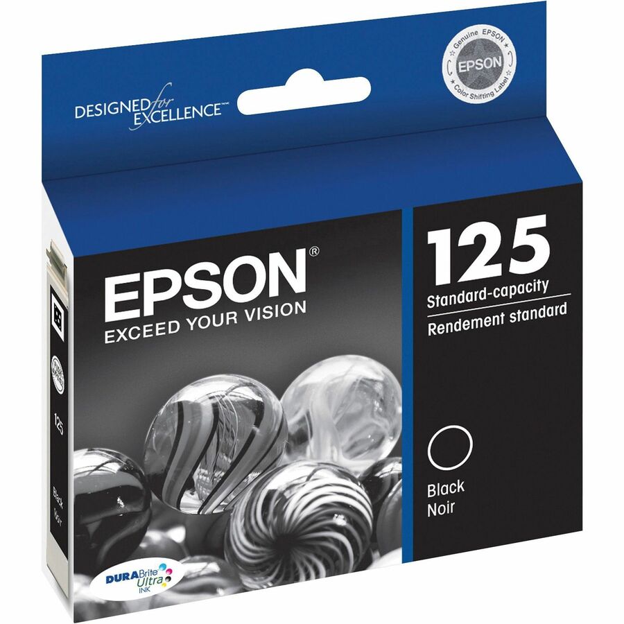 Epson DURABrite T125120 Original Inkjet Ink Cartridge - Black - 1 Each - 230 Pages