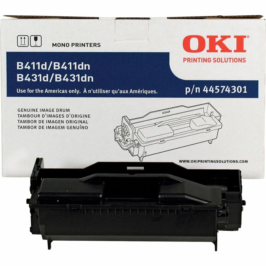 Oki B411/431 Image Drum - LED Print Technology - 30000 - Black - 1 Each