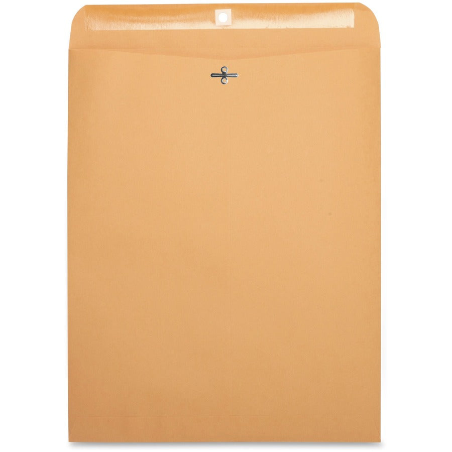 Business Source Heavy-duty Clasp Envelopes - Clasp - #110 - 12" Width x 15 1/2" Length - 28 lb - Clasp - Kraft - Kraft - 100 / Box