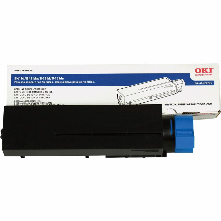 Oki Original LED Toner Cartridge - Black - 1 Each - 4000 Pages