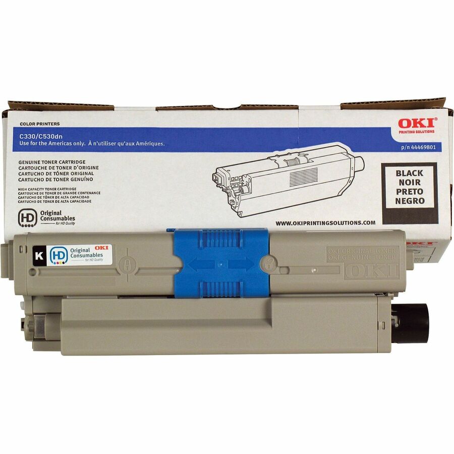 Oki Original LED Toner Cartridge - Black - 1 Each - 3500 Pages