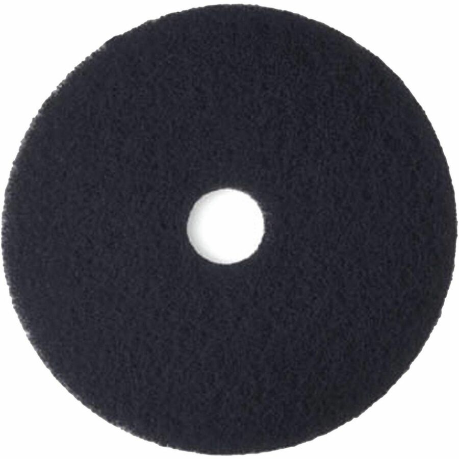 3M High Productivity Floor Stripper Pad 7300 - Round13" Diameter x 0.50" Thickness - Floor, Stripping - Concrete, Sheet Vinyl, Luxury Vinyl Tile (LVT), Marble, Terrazzo Floor - 600 rpm Maximum Speed Supported - Dirt Remover, Abrasive, Durable, Adhesive...