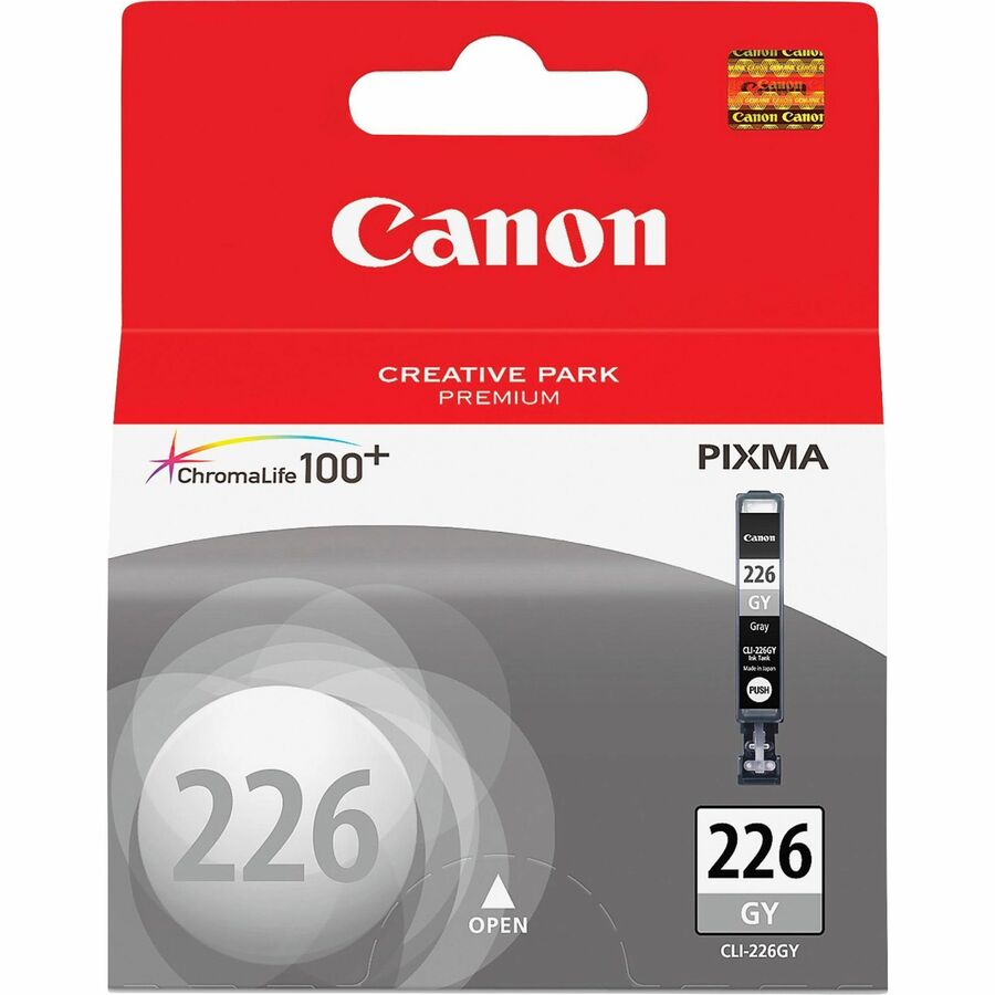 Canon CLI-226GY Original Inkjet Ink Cartridge - Gray - 1 Each - 515 Pages