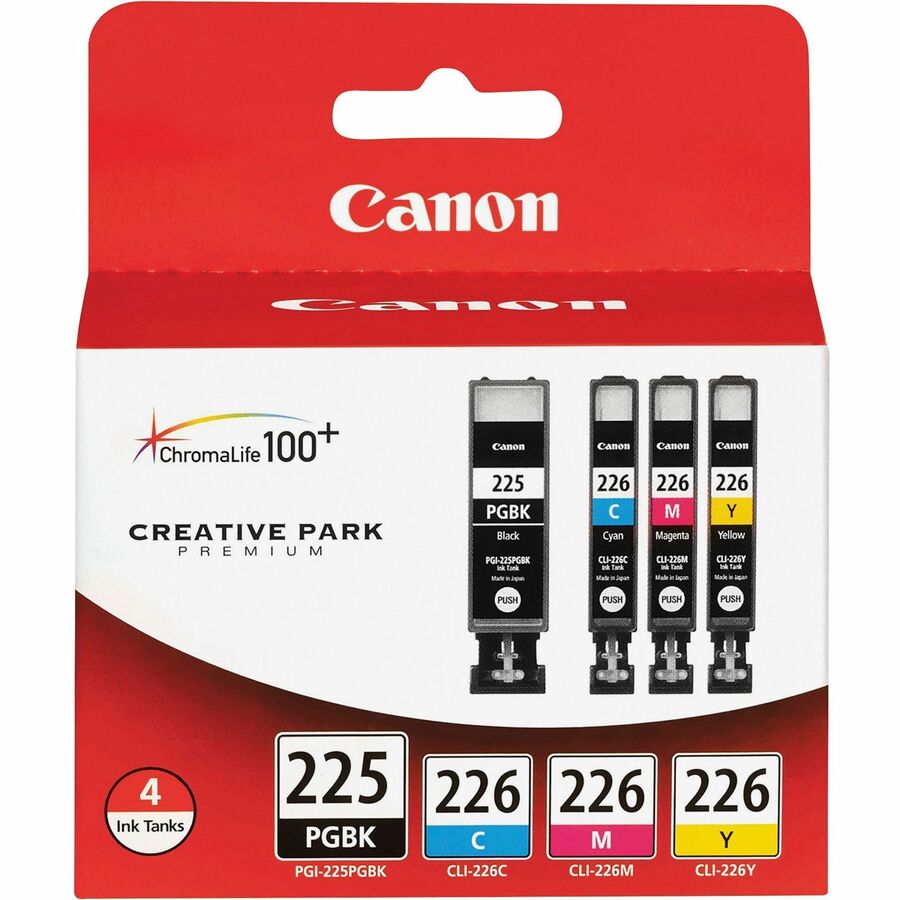 Canon PGI225CLI226 Original Inkjet Ink Cartridge - Black, Magenta, Yellow, Cyan - 1 Pack - Inkjet - Magenta, Yellow, Magenta, Yellow - 4 / Pack