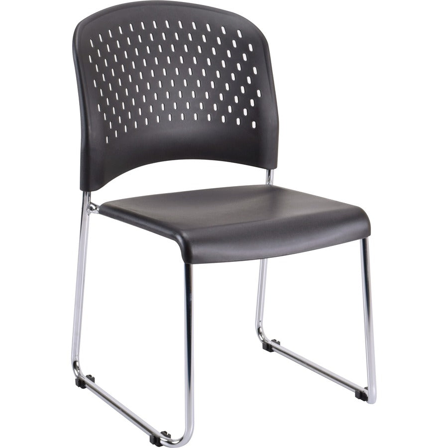 Eurotech Aire Stacking Chair - Black Seat Color - 4 / Carton