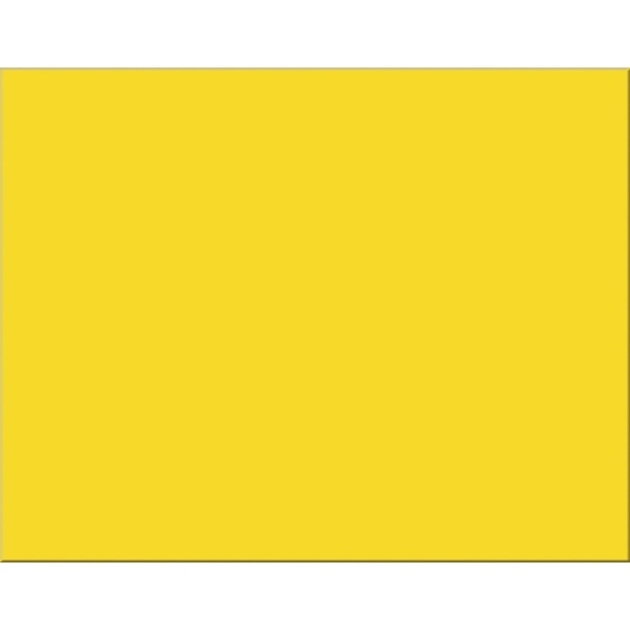 Pacon Railroad Board - Project, Art, Mat, Mounting, Block Printing, Painting, Marker, Stenciling, Poster - 28" Height x 22" Width x 1" Length - Yellow - 1 Carton