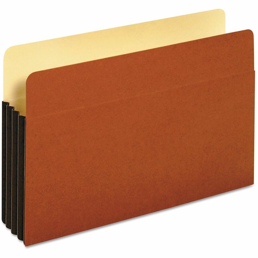 Pendaflex Legal Expanding File - 8 1/2" x 14" - 800 Sheets Capacity - 3 1/2" Expansion - Top Tab Location - 12.5 pt. - Redrope - Brown - Reinforced Gusset, Tear Resistant, Durable, Wear Resistant, Flap, Tyvek Gusset - 10 / Box