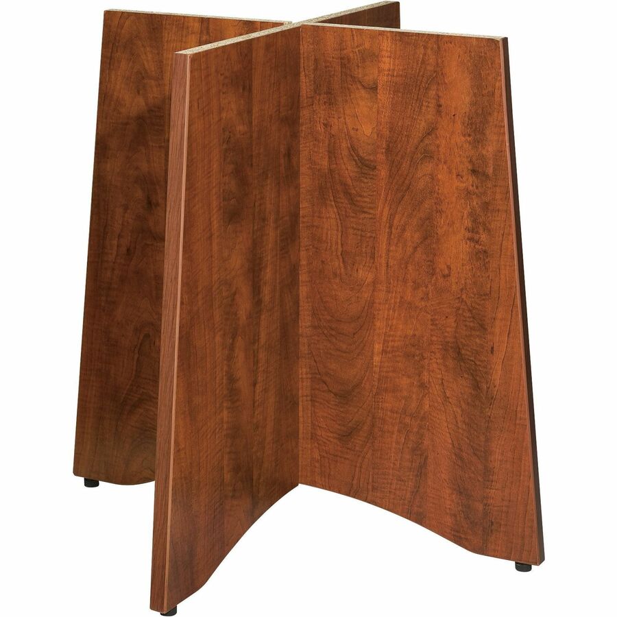 Lorell Essentials Round Conference Table Base - 29" Height x 29.5" Width x 29.5" Depth - Material: Wood - Finish: Cherry, Laminate - Sturdy - 1 Each
