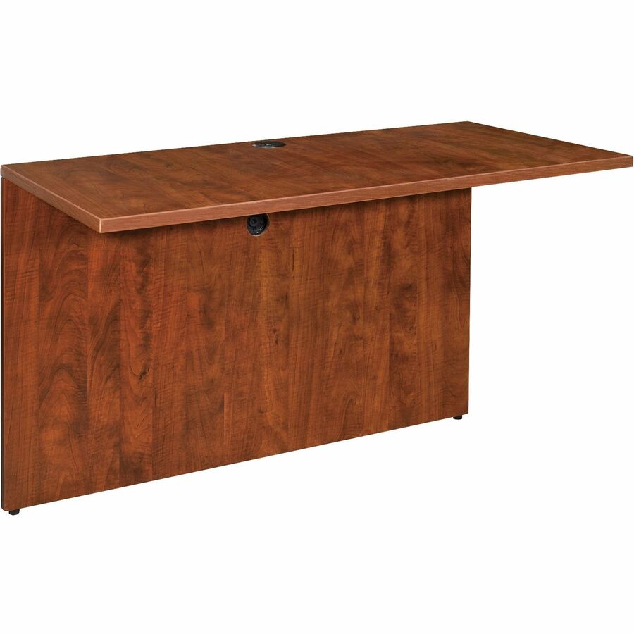 Lorell Essentials Series Bridge - 29.5" Height x 41.4" Width x 23.6" Depth - Finish: Cherry, Laminate - Grommet, Modesty Panel, Cord Management - For Office - 1 Each