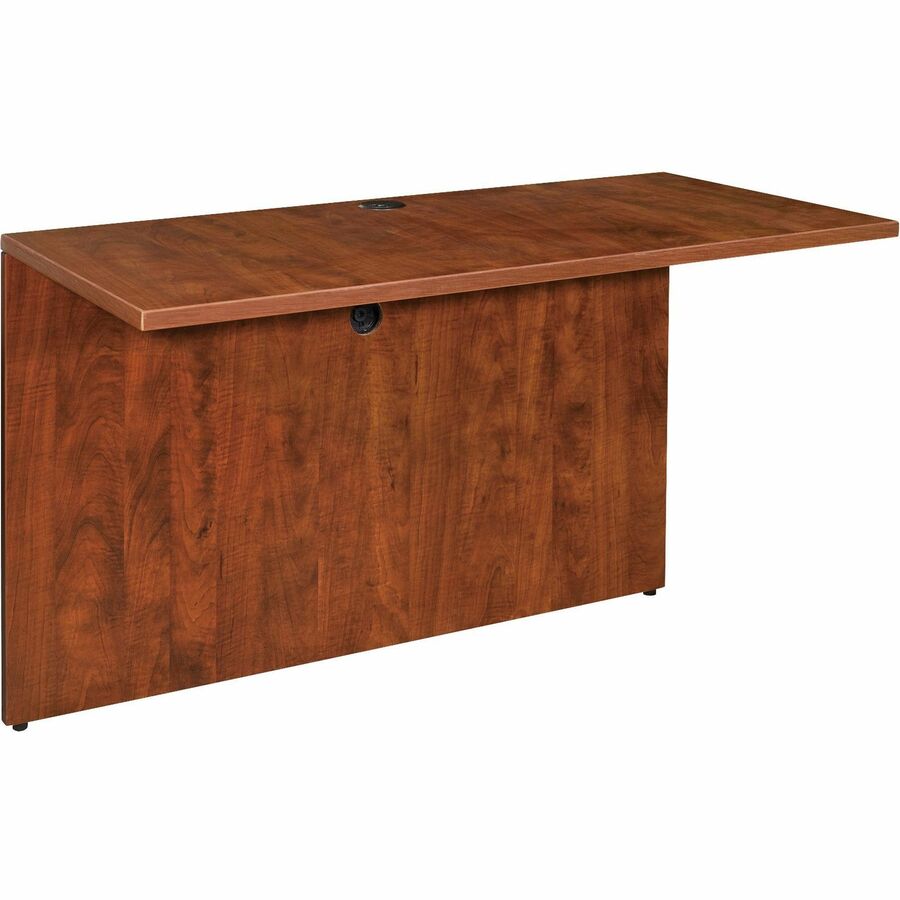 Lorell Essentials Series Bridge - 29.5" Height x 47.3" Width x 23.6" Depth x 1" Thickness - Finish: Cherry, Laminate - Grommet, Modesty Panel - 1 Each