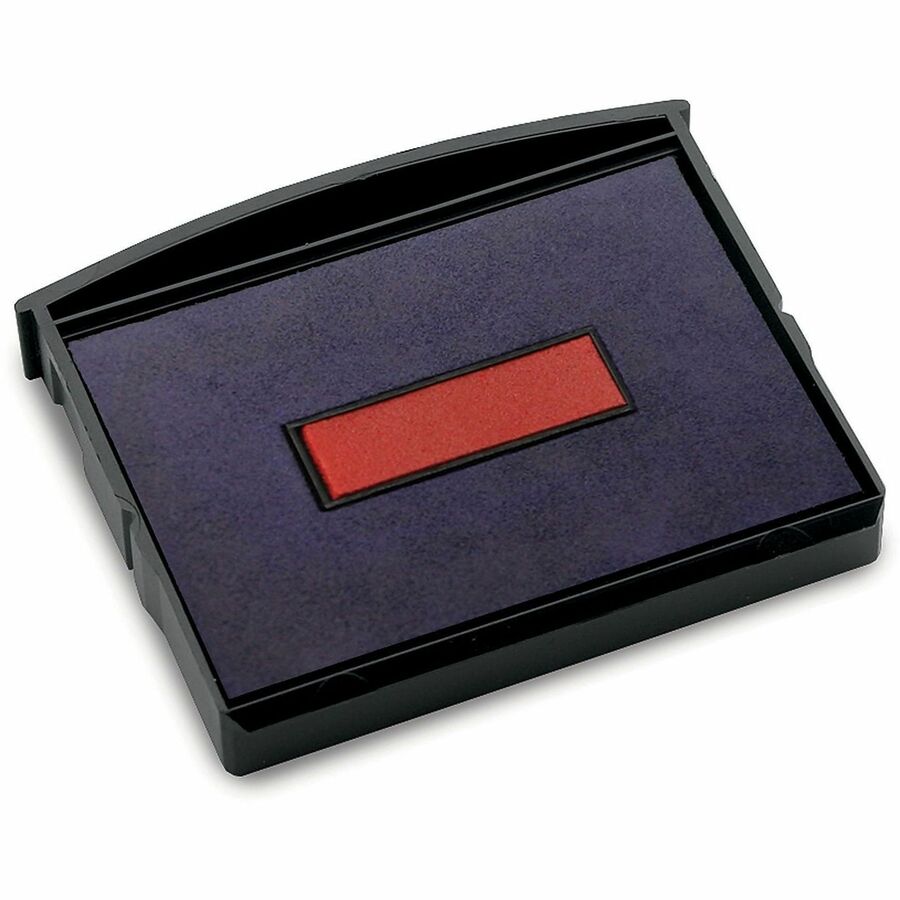 COSCO 2000 Plus S360 Two-color Ink Pad - Blue, Red Ink - Red, Blue - 1 Each