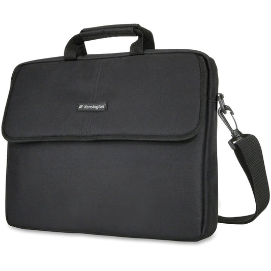 Kensington Classic SP17 Carrying Case (Sleeve) for 17" Notebook - Black - Polyester Body - Shoulder Strap - 16" Height x 2.3" Width x 16" Depth - 1 Each