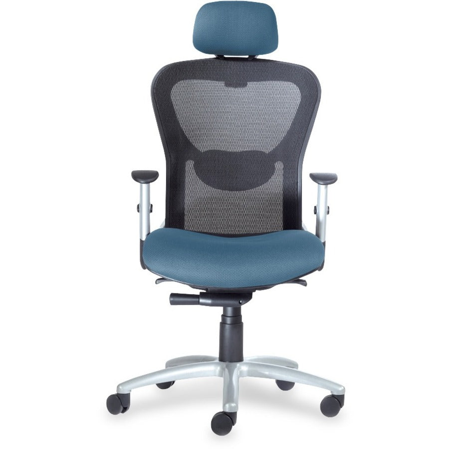9 to 5 Seating Strata 1580 High Back Executive Chair - Peacock Seat Color - Polyester Seat Material - 5-star Base - 1 Each