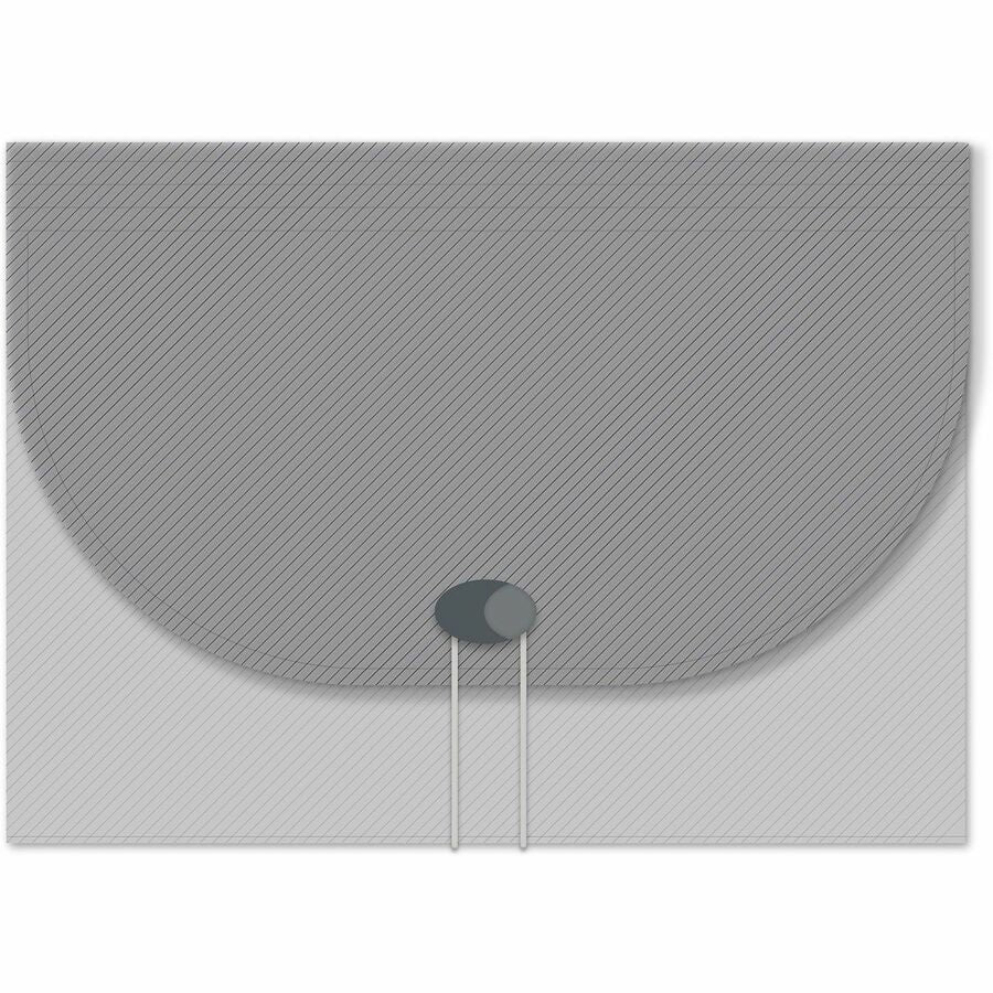 C-Line 48311 Letter Expanding File - 8 1/2" x 11" - 13 Pocket - Polypropylene - Smoke - Acid-free, Non-toxic, Button Closure - 1 Each