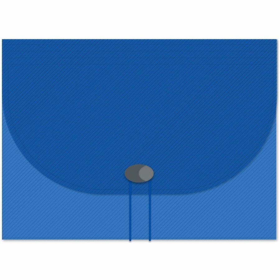 C-Line 48315 Letter Expanding File - 8 1/2" x 11" - 13 Pocket - Polypropylene - Blue - Acid-free, Non-toxic, Button Closure - 0% Recycled - 12 / Each