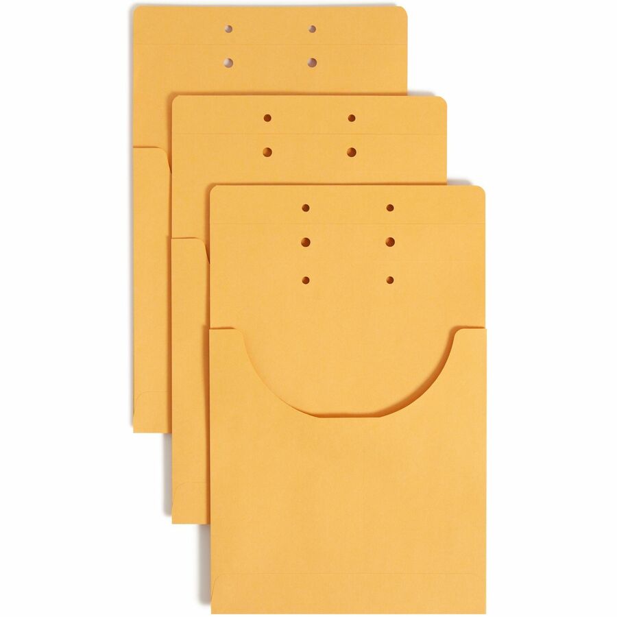Smead Legal, Letter File Jacket - 8 1/2" x 14" - 3/4" Expansion - 1 Pocket - 7.5 pt. - Kraft - Pre-punched - 100 / Carton