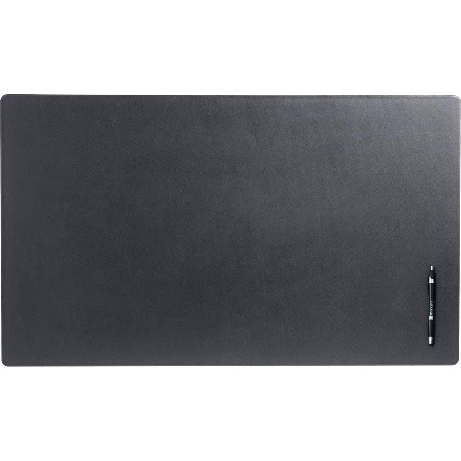 Dacasso Desk Mat - Office, Desk Protection - 34" Length x 20" Width - Leather - Black - 1 Each
