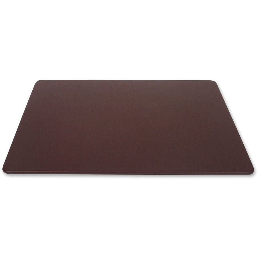 Dacasso Leather Desk Mat - Rectangular - 38" Width x 24" Depth - Felt Backing - Top Grain Leather - Chocolate Brown