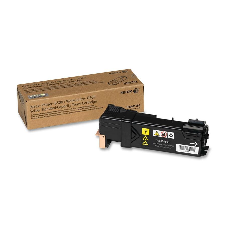 Xerox Original Standard Yield Laser Toner Cartridge - Yellow - 1 Each - 1000 Pages