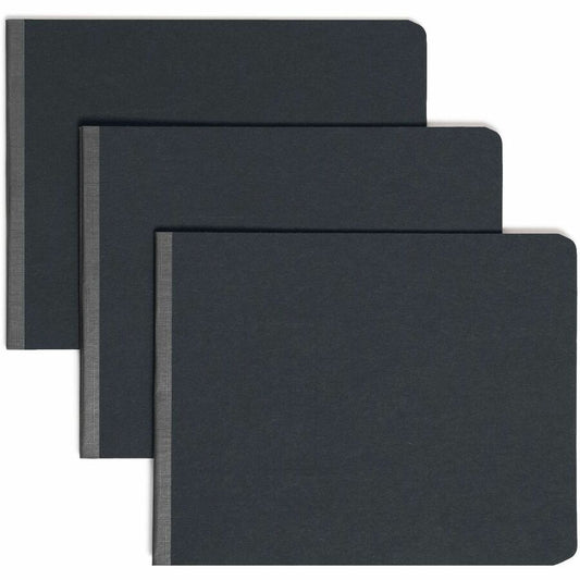 Smead Report Cover - 2" Folder Capacity - 8 1/2" x 11" - 2" Expansion - 1 Fastener - 25 pt. - Pressboard - Black - Metal Compressor, Hinged - 60% Recycled - 1 Each