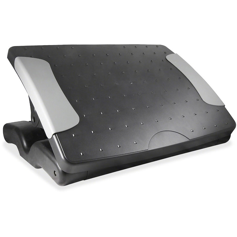 Kantek Height Adjustable Footrest - Black - 1 Each
