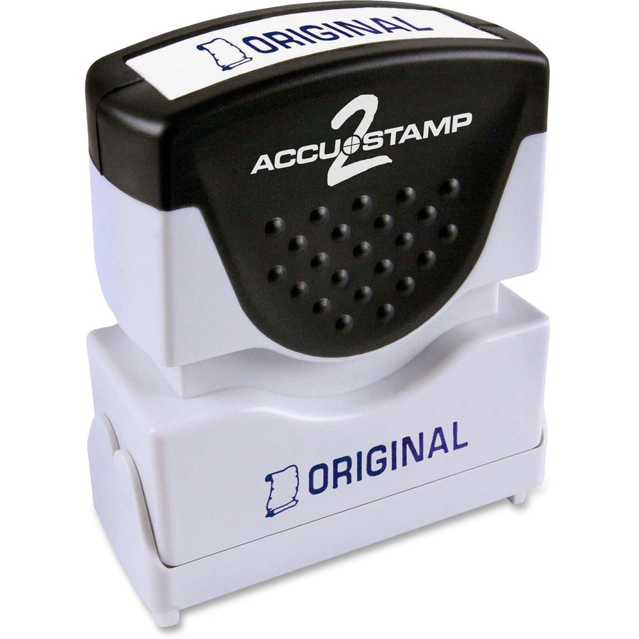 COSCO Shutter Stamp - Message Stamp - ORIGINAL - 0.50" Impression Width - 20000 Impression(s) - Blue - Rubber, Plastic - 1 Each