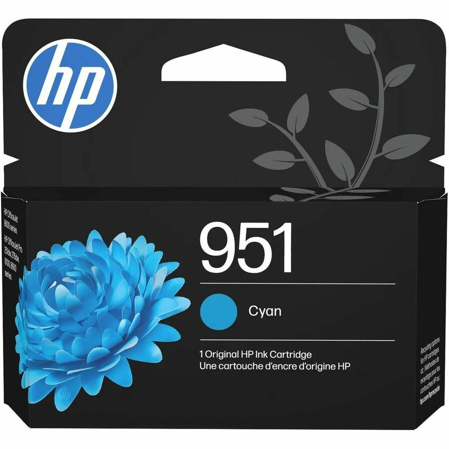 HP 951 (CN050AN) Original Inkjet Ink Cartridge - Cyan - 1 Each - 700 Pages