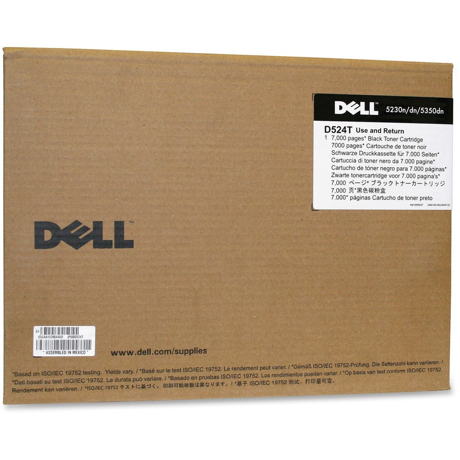 Dell Original Standard Yield Laser Toner Cartridge - Black - 1 Each - 7000 Pages