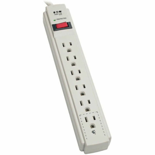 Tripp Lite series Protect It! TLP615 6-Outlets Surge Suppressor - NEMA 5-15P - 6 x NEMA 5-15R - 1875 VA - 790 J - 120 V AC Input - 120 V AC Output - 15 ft