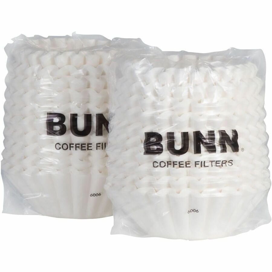 BUNN Heavyweight Coffee Filters - Heavyweight, Disposable - 1 Carton - White