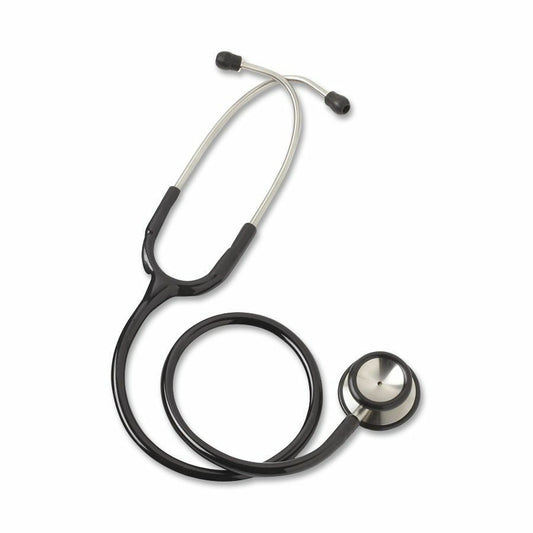 Medline Accucare Stethoscope - Black - Adult - 1 Each