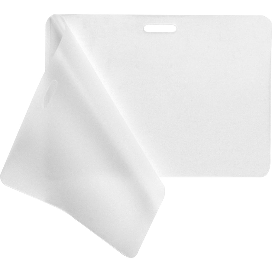 Business Source Government ID Laminating Pouches - Laminating Pouch/Sheet Size: 2.94" Width x 4.13" Length x 5 mil Thickness - for Photo, ID Badge, Recipe - Pre-trimmed - Clear - 1 Box