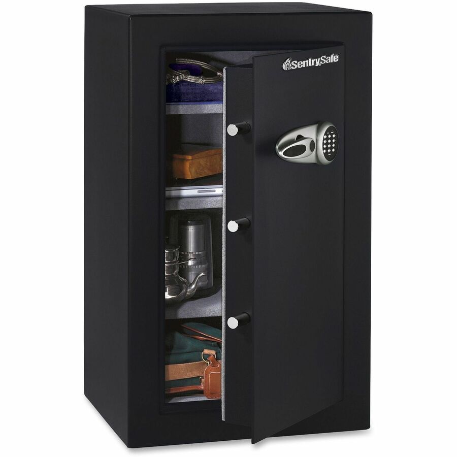 Sentry Safe Executive Security Safe - 6.10 ft� - Electronic Lock - Pry Resistant - Overall Size 37.7" Height x 21.7" Width x 19.8" Depth - Black - Steel