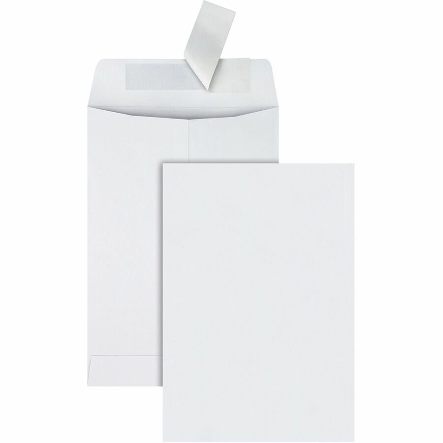 Quality Park 6-1/2 x 9-1/2 Catalog Mailing Envelopes with Redi-Strip&reg, Self-Seal Closure - Catalog - 6 1/2" Width x 9 1/2" Length - 28 lb - Peel & Seal - White - Wove - 100 / Box