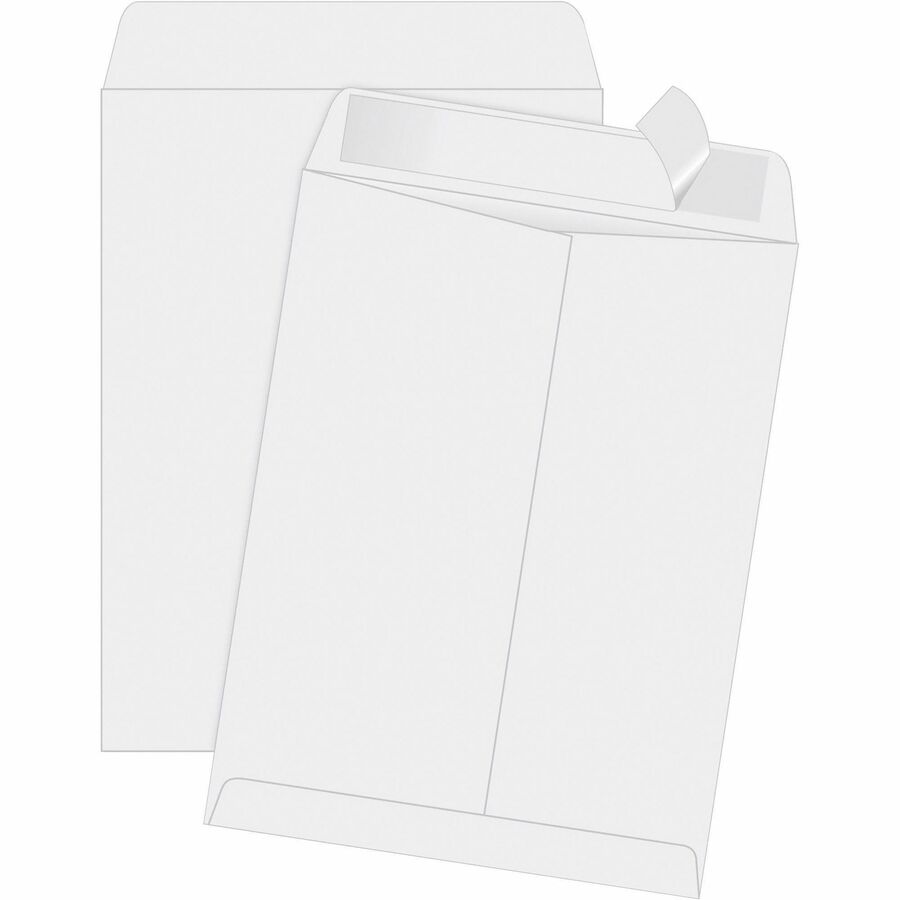 Quality Park 11-1/2 x 14-1/2 Catalog Envelopes with Self-Seal Closure - Catalog - 11 1/2" Width x 14 1/2" Length - 28 lb - Peel & Seal - White - Wove - 100 / Box