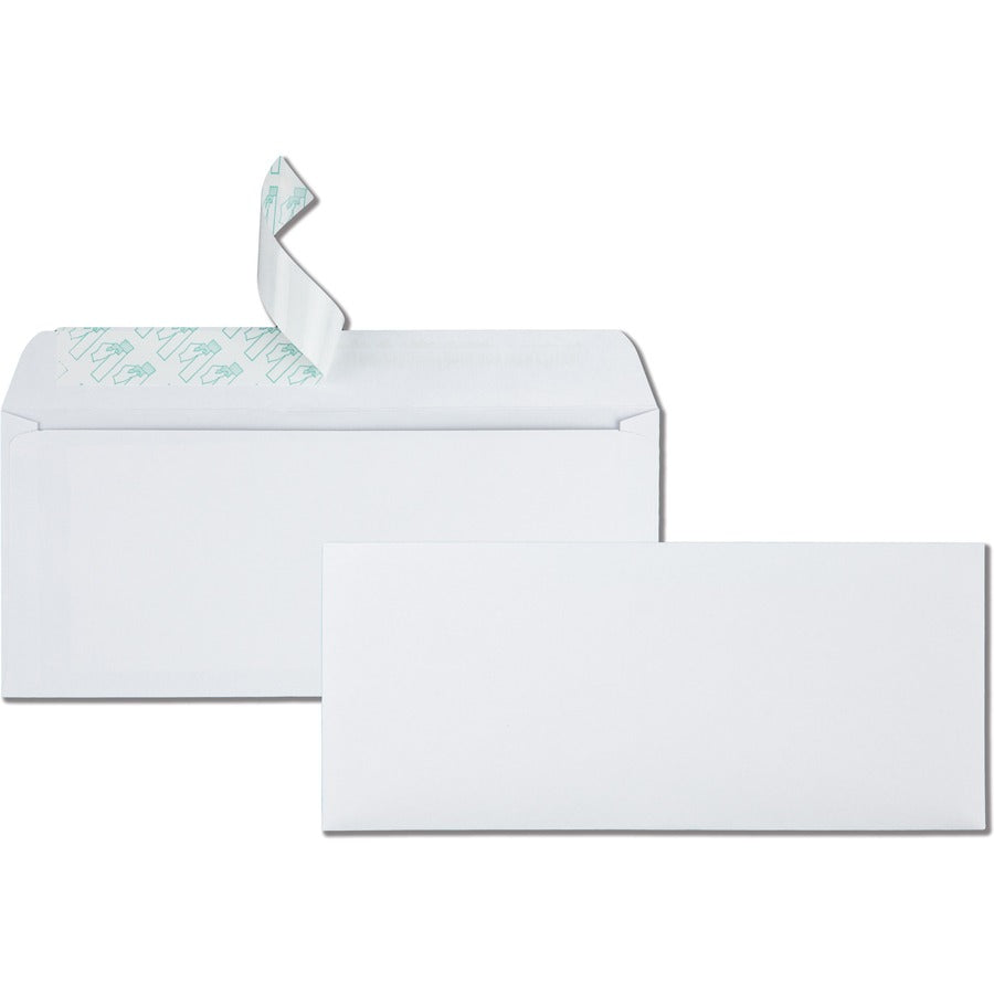 Quality Park No. 10 Business Envelopes with Redi-Strip&reg, Self-Seal Closure - Business - #10 - 4 1/8" Width x 9 1/2" Length - 24 lb - Peel & Seal - White - Wove - 500 / Box