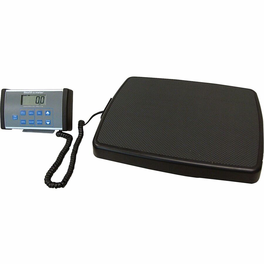 Health o Meter Professional Remote Digital Scale - 500 lb / 220 kg Maximum Weight Capacity - Black, Gray - 1 Each