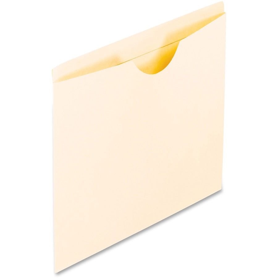 Pendaflex Letter File Jacket - 8 1/2" x 11" - 11 pt. - Manila Paper - Manila - Double-ply Reinforced Top, Thumb Cut - 10% Recycled - 100 / Box