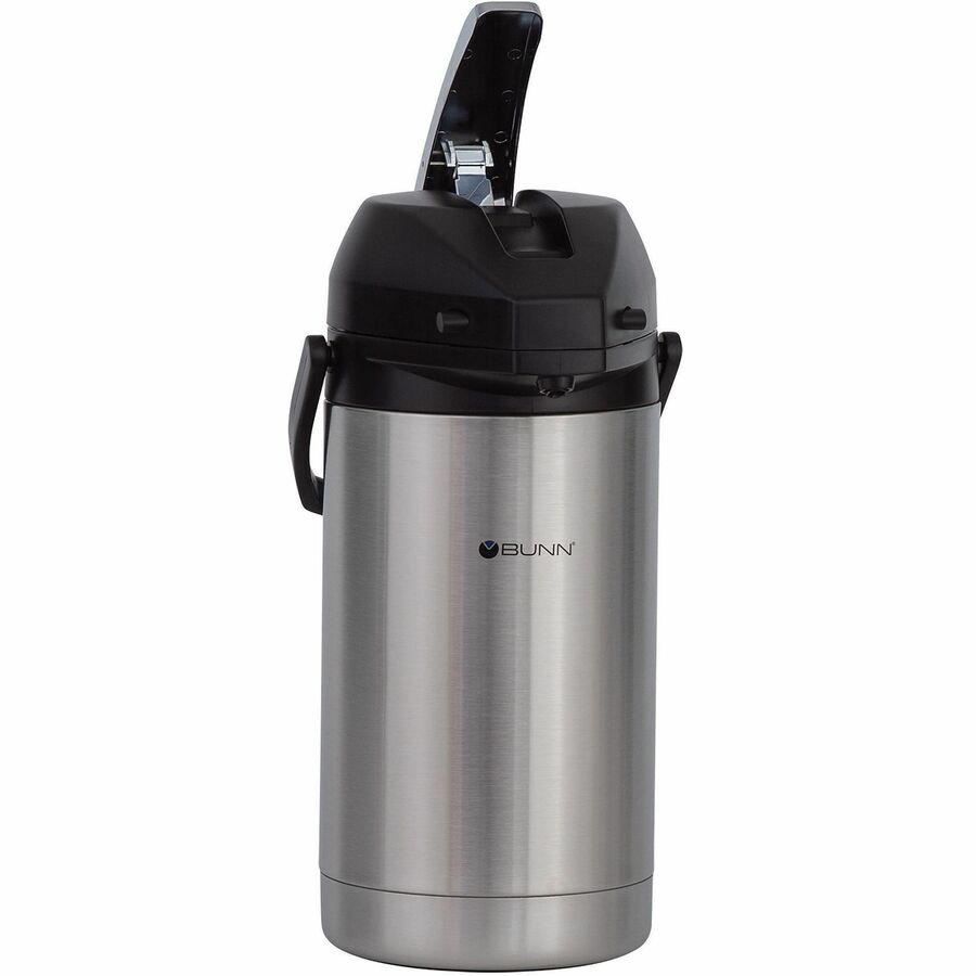 BUNN 3-Liter Lever Action Stainless Steel Airpot - 3.2 quart (3 L) - Stainless Steel - Stainless Steel