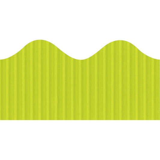 Bordette Decorative Border - Fade Resistant - 2.25" Width x 600" Length - Lime - 1 Roll