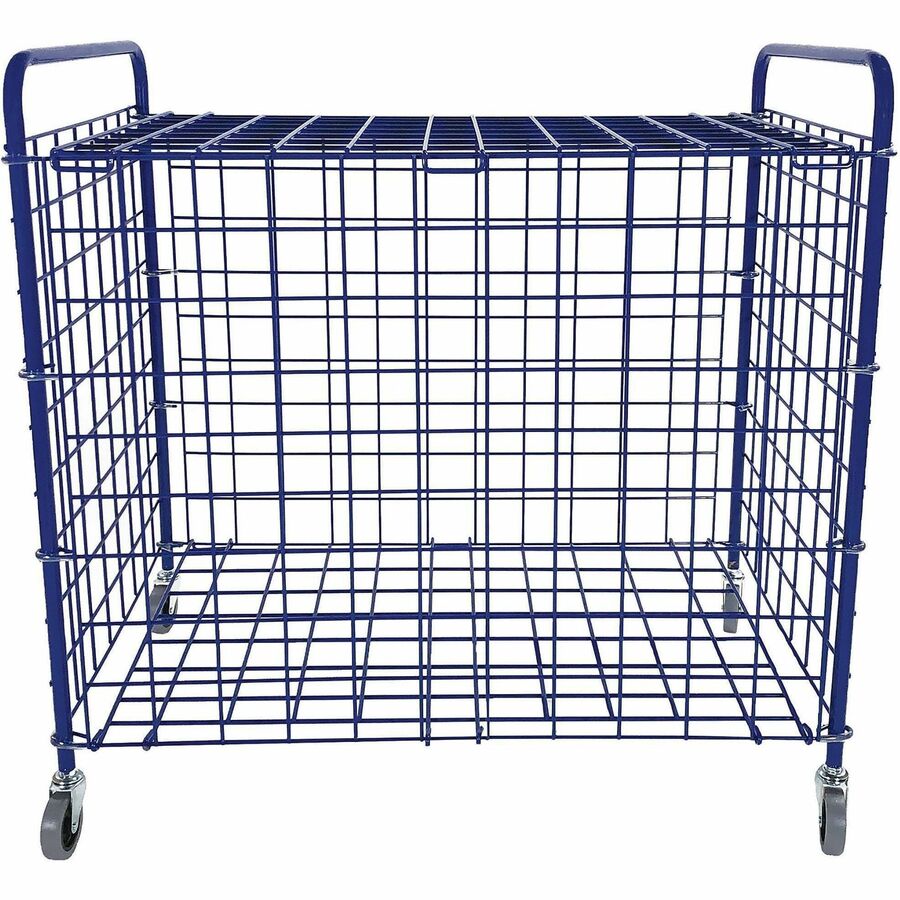 Champion Sports Full Size Lockable Ball Locker - Steel - 36" Length x 24" Width x 36" Height - Blue - 1 Each