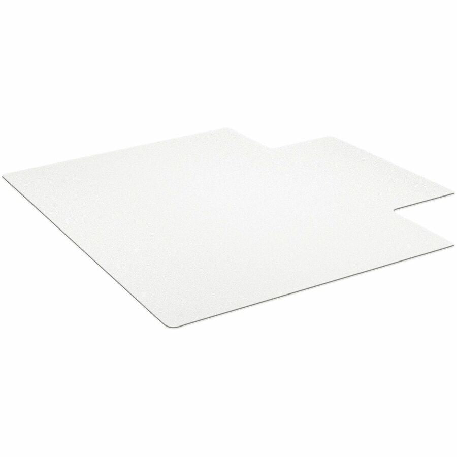ES ROBBINS Economy Series Hardwood Chairmats - Hard Floor, Wood Floor, Tile Floor - 53" Length x 45" Width - Lip Size 12" Length x 25" Width - Rectangular - Vinyl - Clear - 1 Each
