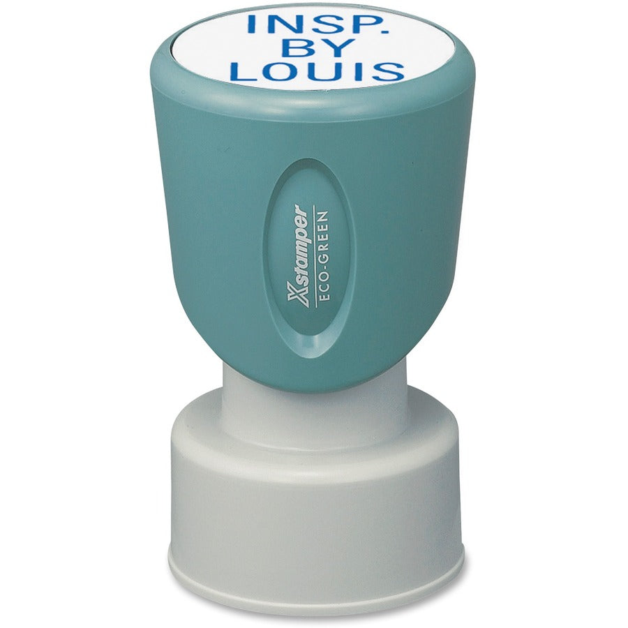 Xstamper Pre-inked Round Stamp - 0.75" Impression Diameter - 50000 Impression(s) - Assorted - Rubber - 1 Each