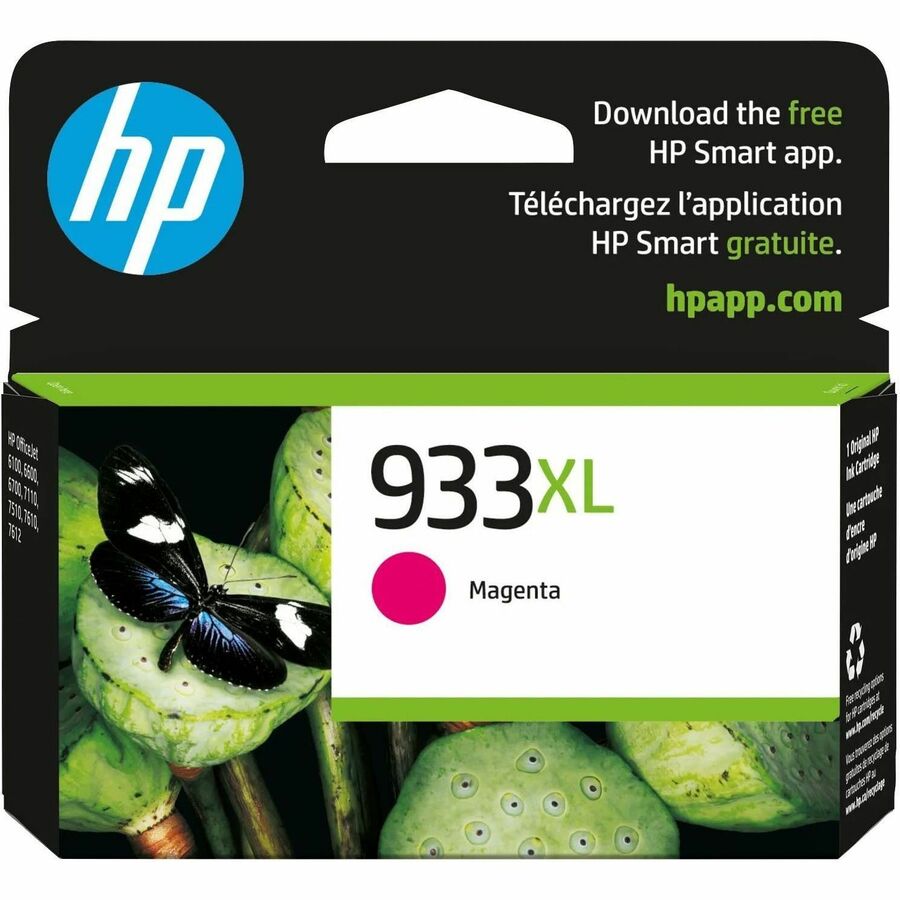 HP 933XL (CN055AN) Original Inkjet Ink Cartridge - Magenta - 1 Each - 825 Pages