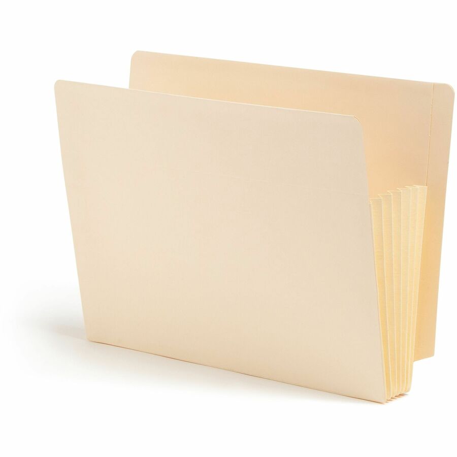 Smead TUFF Straight Tab Cut Letter Recycled File Pocket - 8 1/2" x 11" - 700 Sheets Capacity - 5 1/4" Expansion - 2 Plys - 10% Recycled - 10 / Box