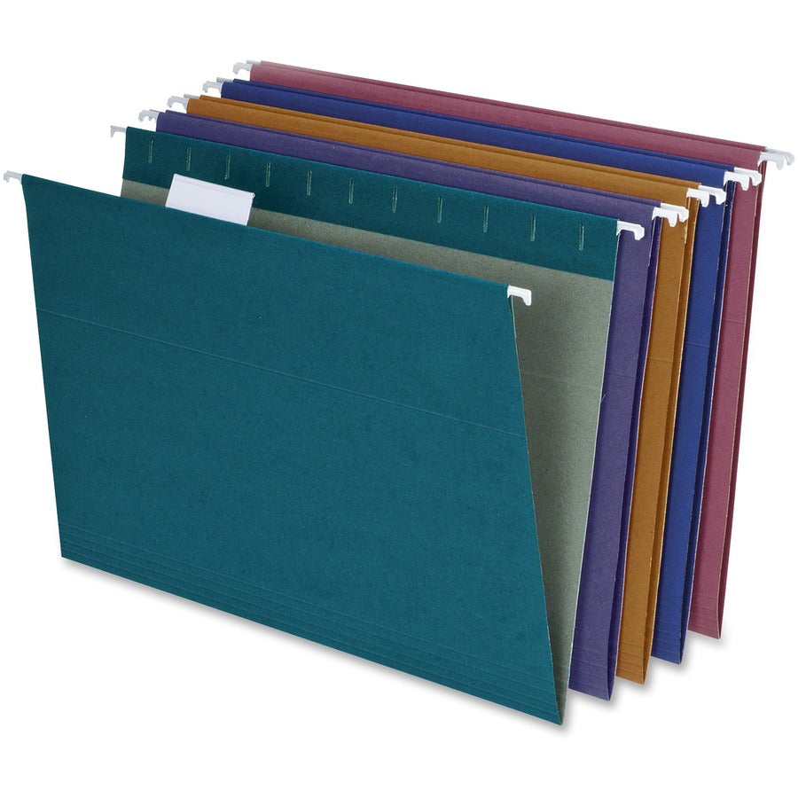 Pendaflex 1/5 Tab Cut Letter Hanging Folder - 8 1/2" x 11" - 3/4" Expansion - 11 pt. - Assorted - Reinforced, Sturdy - 100% Recycled - 20 / Box